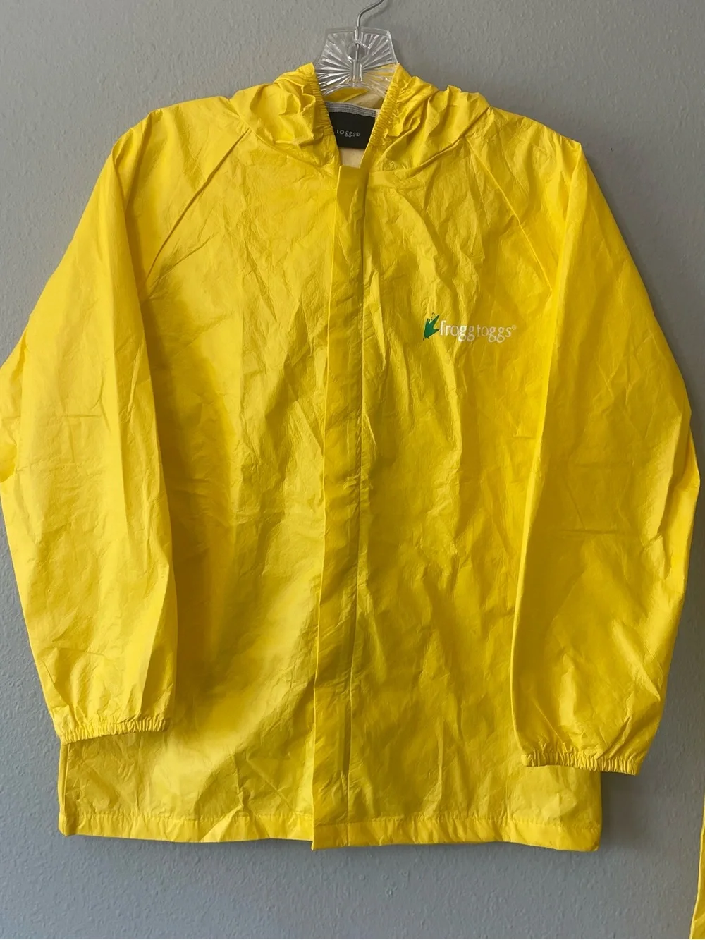 Frog Toggs Ultra-lite Waterproof Rain Suit Women Size MD Yellow Never Worn